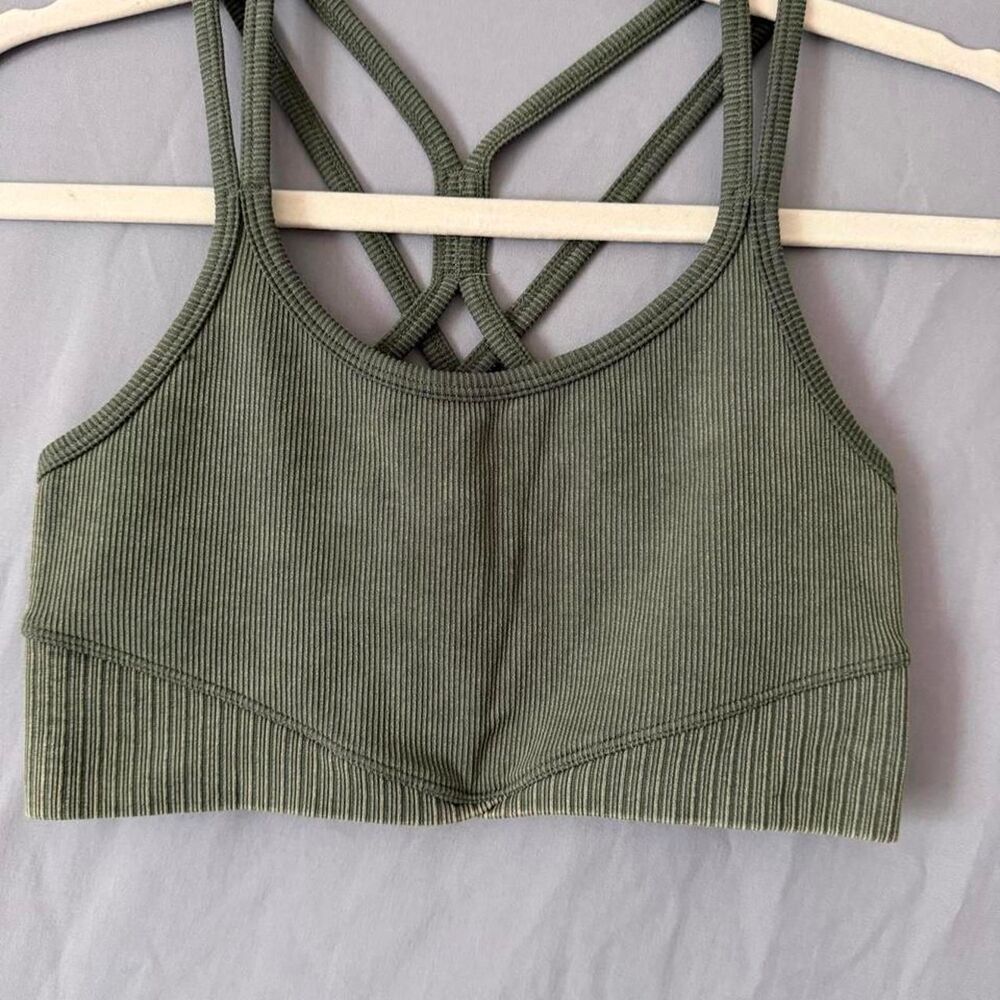 Joylab Women's Green and Khaki Bra